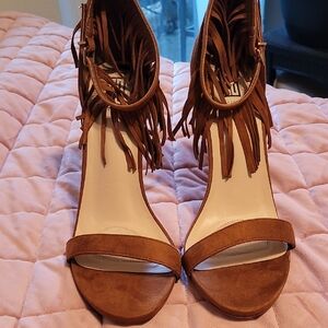Signature Tan Fringe Heels